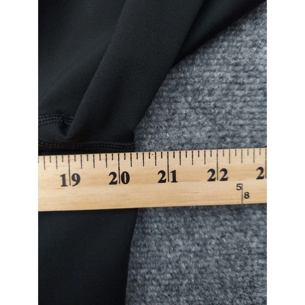 Nike Pro Hyperwarm Shirt Mens Large Fitted Black Long Sleeve Gym Sports Swoosh - Picture 10 of 11